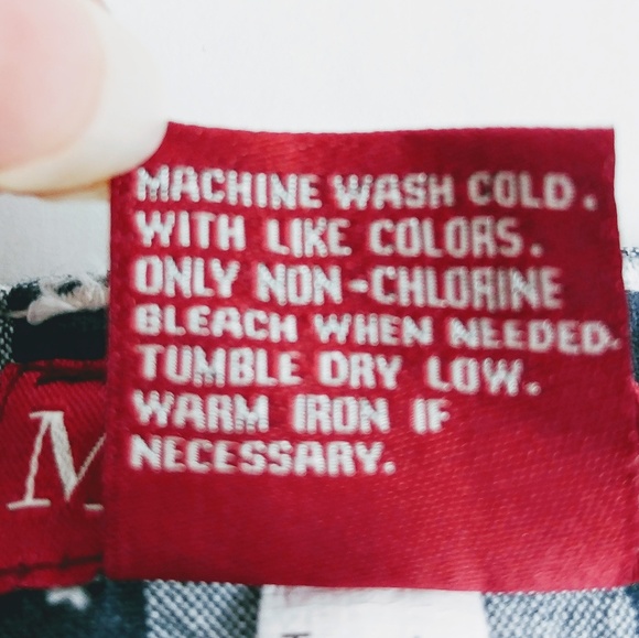 NWT Merona Gingham Navy & White Shorts - Picture 8 of 8